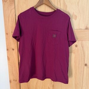 Carhartt Burgundy Relaxed Fit T-Shirt